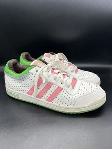 Vintage Adidas rosa und grün Turnschuhe Herren Größe 12 " - Bild 1 von 8