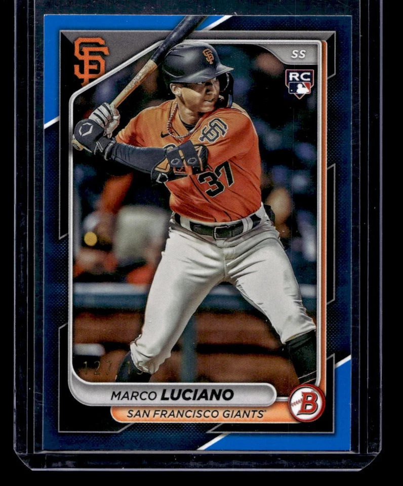 2024 Bowman #18 Marco Luciano Blue #/150 - Image 1 of 2