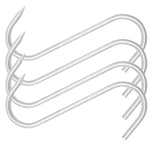8 Zoll Fleischhaken, 8 mm Schwerlast S-Haken Edelstahl Fleischverarbeitung Butch... - Bild 1 von 7