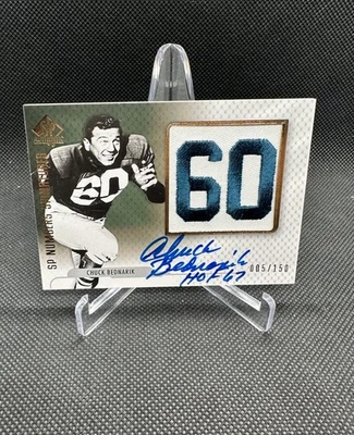 2008 SP Authentic - Sp Numbers Signatures Chuck Bednarik #NP-CB /150 (AU, MEM) - Image 1 of 2