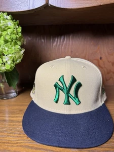 New York Yankees 1952 World Series New Era 59fifty Fitted Cap 7 3/8 Worn 1X - Picture 1 of 14