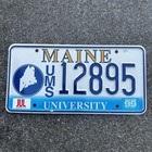 Original US Auto Kennzeichen Nummernschild USA 🇺🇸 Maine University 