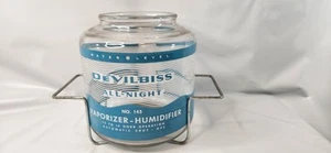 VTG 1960s DeVilbiss Steam Dial Vaporizer Humidifier N. 145 Glass Retro Container - Picture 1 of 9