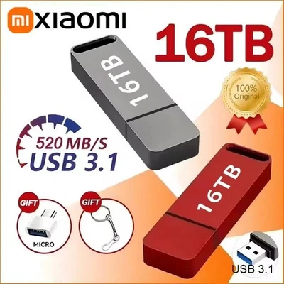 Xiaomi 16TB USB 3.2 Flash Drive Type-C High Speed Metal Pen Drive for Computer - Image 1 of 4