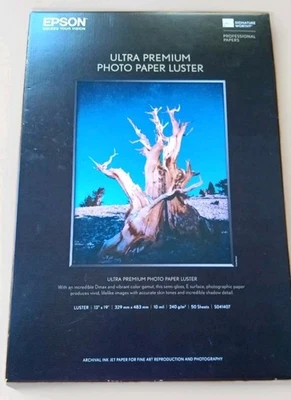 EPSON Ultra Premium  Luster  Photo Paper 13 x19" 329mm X 483mm 50 sheets  - Image 1 of 2