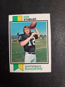 1973 Topps - Ken Stabler #487 (RC) - HOF QB EX - Bild 1 von 3