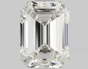 Smaragdschliff 1,01 ct zert. GIA natürlicher abgebauter Diamant lose I Farbe VS2 Reinheit - Bild 1 von 2