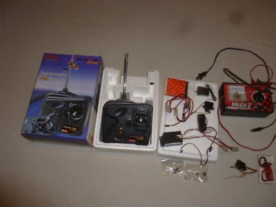 HITEC FOCUS SS FM SINGLE STACK 3 CHANNEL RADIO & DYNAMITE MEGA 2 AC DC CHARGER  - Image 1 of 4