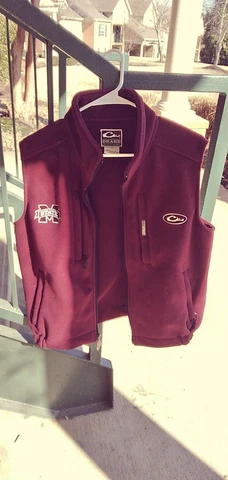 Mississippi State Bulldogs Drake Vest Mens Small zipper maroon Cover