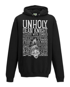 World of Warcraft / RPG inspired UNHOLY DEATH KNIGHT Hoodie - Unisex / Mens - Picture 1 of 1