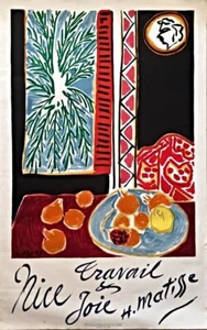Póster litográfico Henri Matisse "Nice, Travail et Joie, 1948" - Imagen 1 de 6