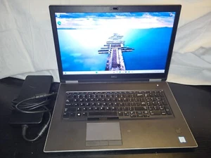 Dell Precision 7740 i7 9850H 2.6 16GB 512 SSD Quadro RTX5000 17.3" Win11 Pro - Picture 1 of 9