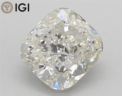 3.05Ct SI1 Clarity H Color Diamond Cushion IGI Certified Gift - Image 1 of 4