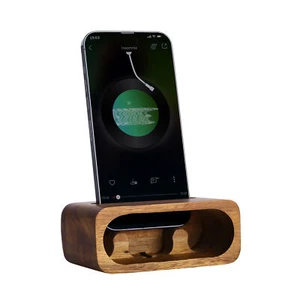 Support de Téléphone pour Bureau - Repose Telephone Portable en Bois - Photo 1/8