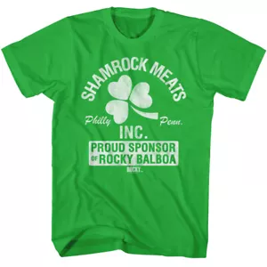 Rocky Movie Kleeblatt Fleisch stolzer Sponsor von Rocky Balboa Philly PA Herren T-Shirt - Bild 1 von 5