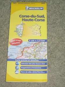 France: Michelin Local map - sheet 345, Corsica - Scale 1:150,000 - 2012 - Picture 1 of 2