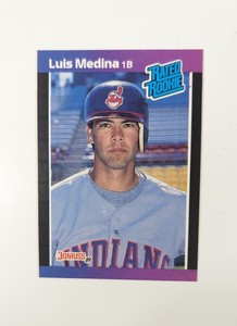 1989 Donruss Luis Medina Cleveland Indians #36 Rated Rookie 