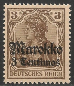 Alemania Marruecos #45 (A16a) En muy buen estado sin montar o nunca montado - 1911 3c en 3pf Alemania - Imagen 1 de 1