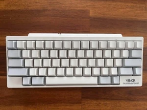 Clavier Bluetooth anglais professionnel HHKB avec capuchons PBT blanc gris - Photo 1/5