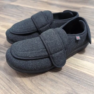 Lesvago Women’s 44 (10) Diabetic House Shoes with Adjustable Closures Black - Picture 1 of 5