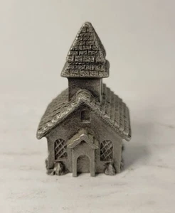 Vintage Spoontiques Pewter House And Thimble Miniature 1987 # T432 - Picture 1 of 8