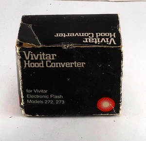 GENUINE VINTAGE VIVITAR HOOD CONVERTER WITH BOX JAPAN NEW OLD STOCK FOR 272 273 - Picture 1 of 4