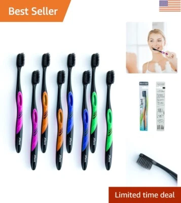 Cepillo de dientes de carbón activado - Cerdas suaves y ultrafinas Xtreme, paquete de 8 Foto 1 de 4