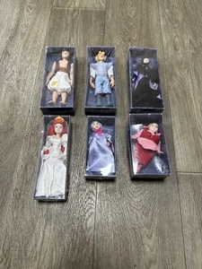 Disney Deagostini 2004 Characters Princess Prince Porcelain Dolls Bundle of 5 - Picture 1 of 12