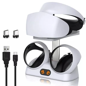 Controller Charging Station for PSVR2 Dual Fast Charger Dock with Headset Stand - Picture 1 of 7