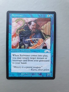 Scrivener , MTG Exodus (1998), Uncommon Blue Creature NM - Picture 1 of 2