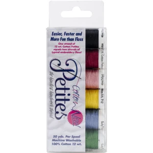 Sulky Sampler 12wt Cotton Petites 6/Pkg-Most Popular Assortment (Pack of 1) - Picture 1 of 1