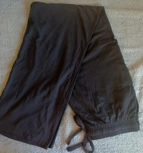 MEN WOMEN UNISEX SWEATPANTS FLEECE  WORKOUT GYM SPORT, XL STRETCH WAIST 👖Black - Picture 1 of 8