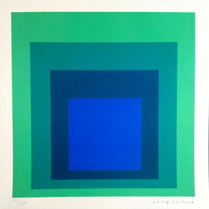 Josef Albers Lithography 1978 (Le Corbusier Calder Rothko Arp )