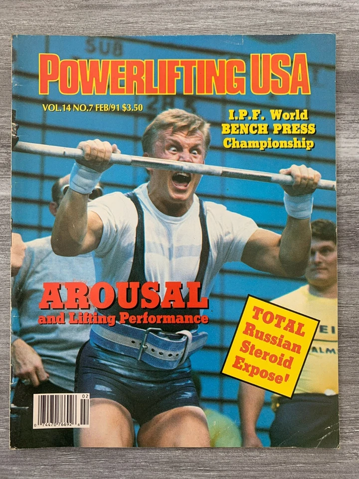 1991 Feb POWERLIFTING USA Magazine v.14 #7 VG/FN 5.0 Russian Steroid Expose' - Image 1 of 3