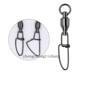 50Pc Copper+Stainless steel Ball Bearing Fishing Snaps Swivels Fishing Connector - Picture 1 of 17