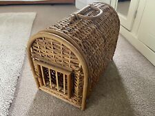 Vintage Style Wicker Cat / Rabbit  Pet Basket Carrier