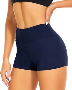 Workout Biker Shorts Women - 3"/5"/8" High Waisted Tummy Control Spandex Booty V - Picture 1 of 12