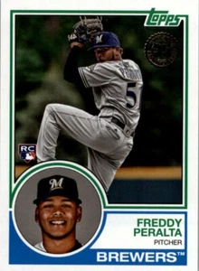 2018 Topps Update 1983 Topps Anniversary Insert RC #83-49 Freddy Peralta Brewers - Picture 1 of 1