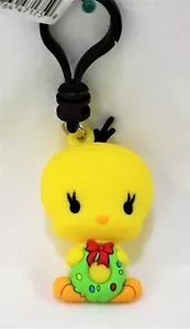 Holiday Tweety Bird 3D Bolso Figurativo Clip Warner Brothers Llavero de Navidad - Imagen 1 de 2