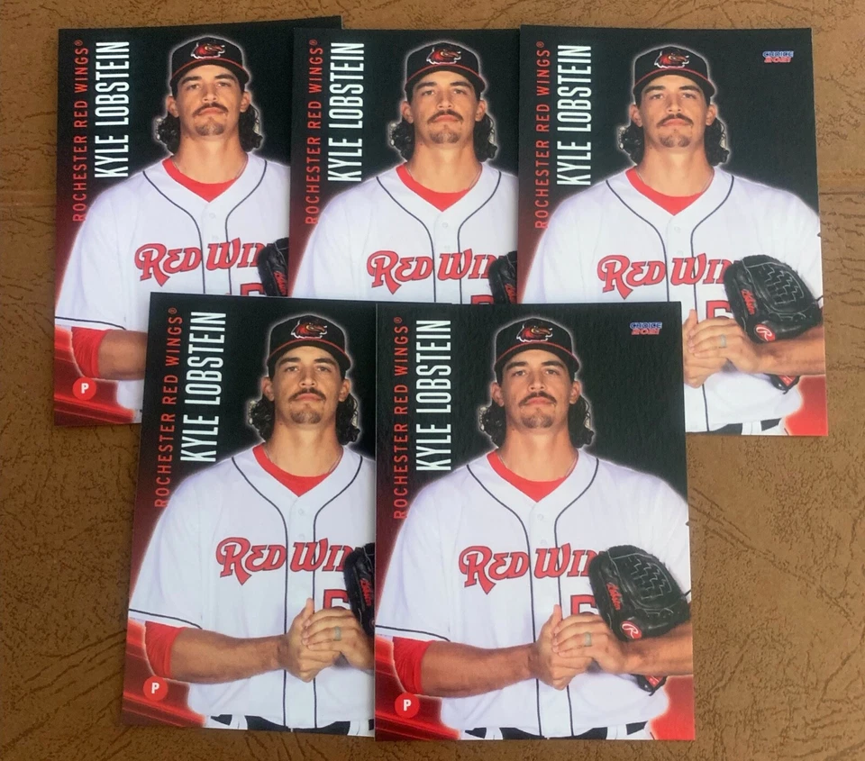 KYLE LOBSTEIN 5 card lot 2021 Choice Rochester Red Wings - Image 1 of 1