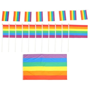 LGBTQ-Flagge- Regenbogenfahne Bi-Flagge Schleife - Bild 1 von 12