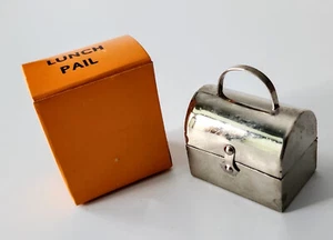Vtg Miniature Lunch Pail Trinket Box Treasure Chest NOS 5 Available - Picture 1 of 3