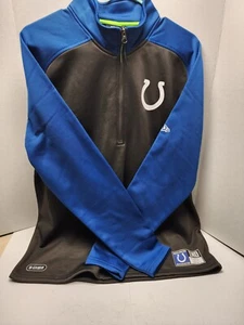 NFL Colts 1/4 Zip schwarz/blau Langarm Jacke Combine Training Gr. XL  - Bild 1 von 9