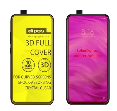2x Protector Pantalla para Xiaomi Redmi K20 Funda Película Protectora 100% dipos Flex Foto 1 de 4