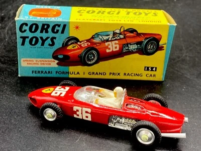 CORGI TOYS FERRARI FORMULA 1 GRAND PRIX RACING CAR ART.154 1:43 - Immagine 1 di 4