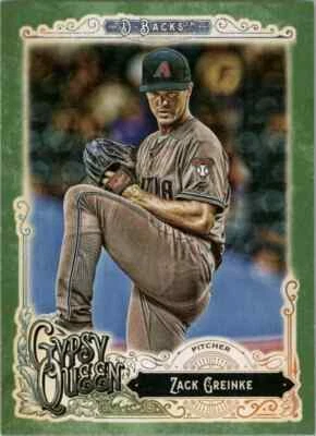 2017 Topps Gypsy Queen Zack Greinke Green Parallel #20 Arizona Diamondbacks - Image 1 of 2