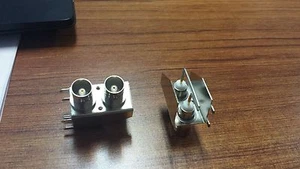 3 PCS MOLEX 73415-3980 Connector BNC RCP 75Ohm Solder RA Thru-Hole DUAL - Picture 1 of 1
