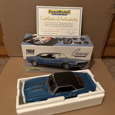 Lane Exact Detail 1968 Chevy Camaro SS 396 Hardtop 1:18 Scale Diecast Car 221C - Image 1 of 4