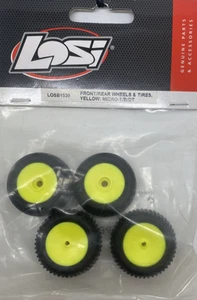 Vorder-/Hinterräder & Reifen, gelb Micro-T/B/DT LOSB1530 Losi - Bild 1 von 2