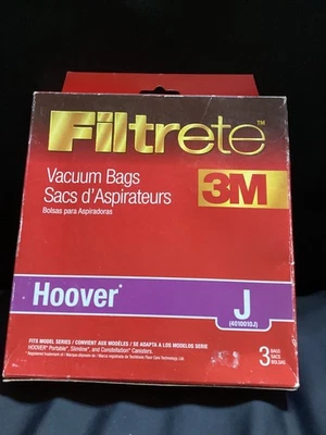 3M Filtrete Vacuum Bags  Hoover J Bags  - 3 bags/ Box - Image 1 of 2